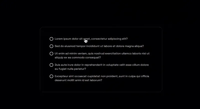Checkbox interativo