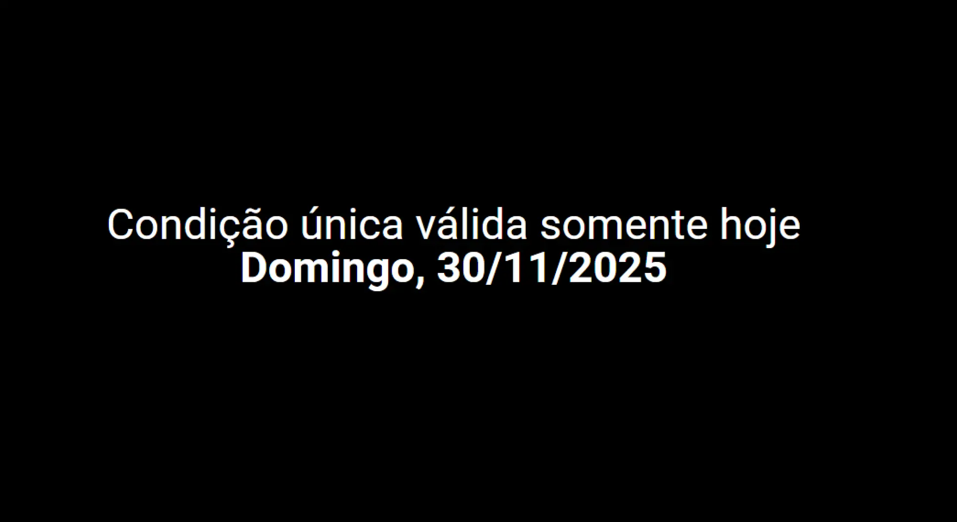 Texto com data do dia do usuário